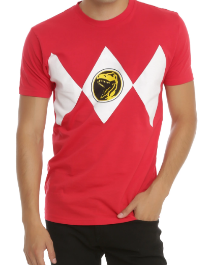 red power ranger tshirt